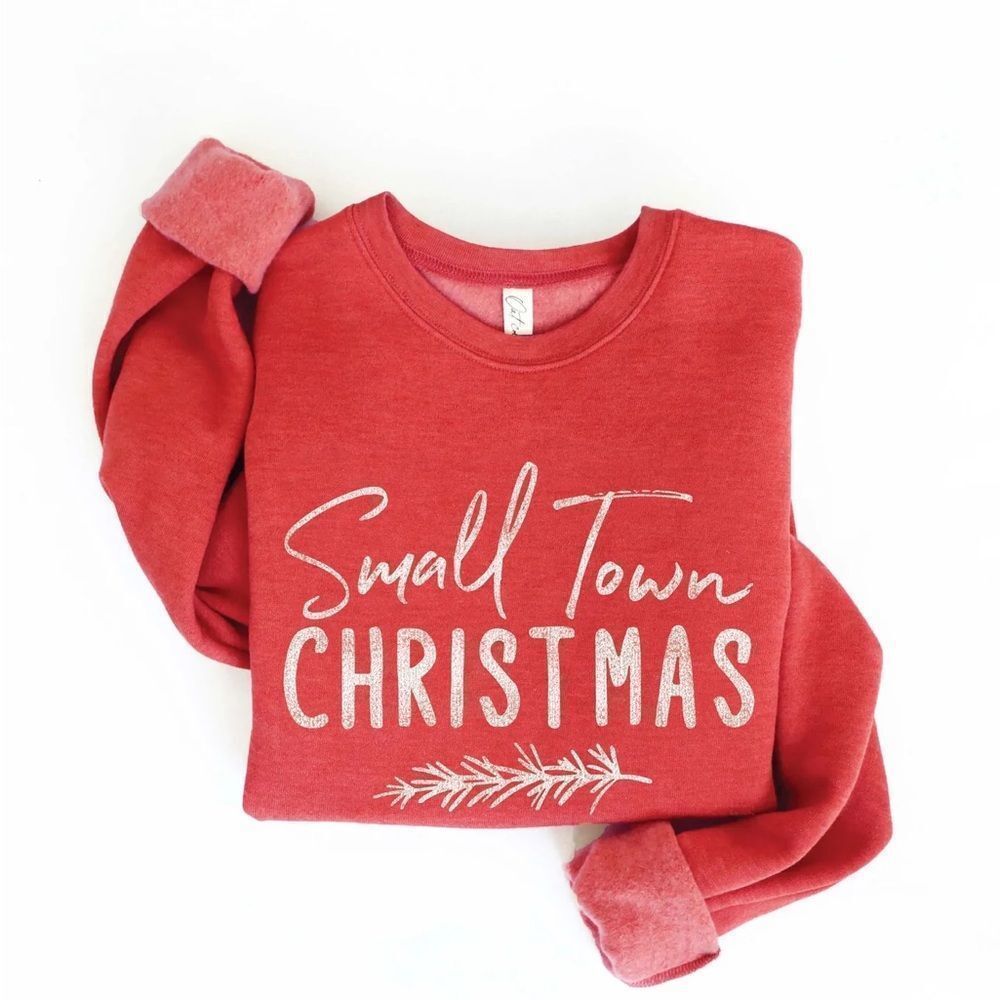 NWT Wool + Pepper Co. Small Town Christmas Crewneck Sweatshirt - Picture 2 of 3